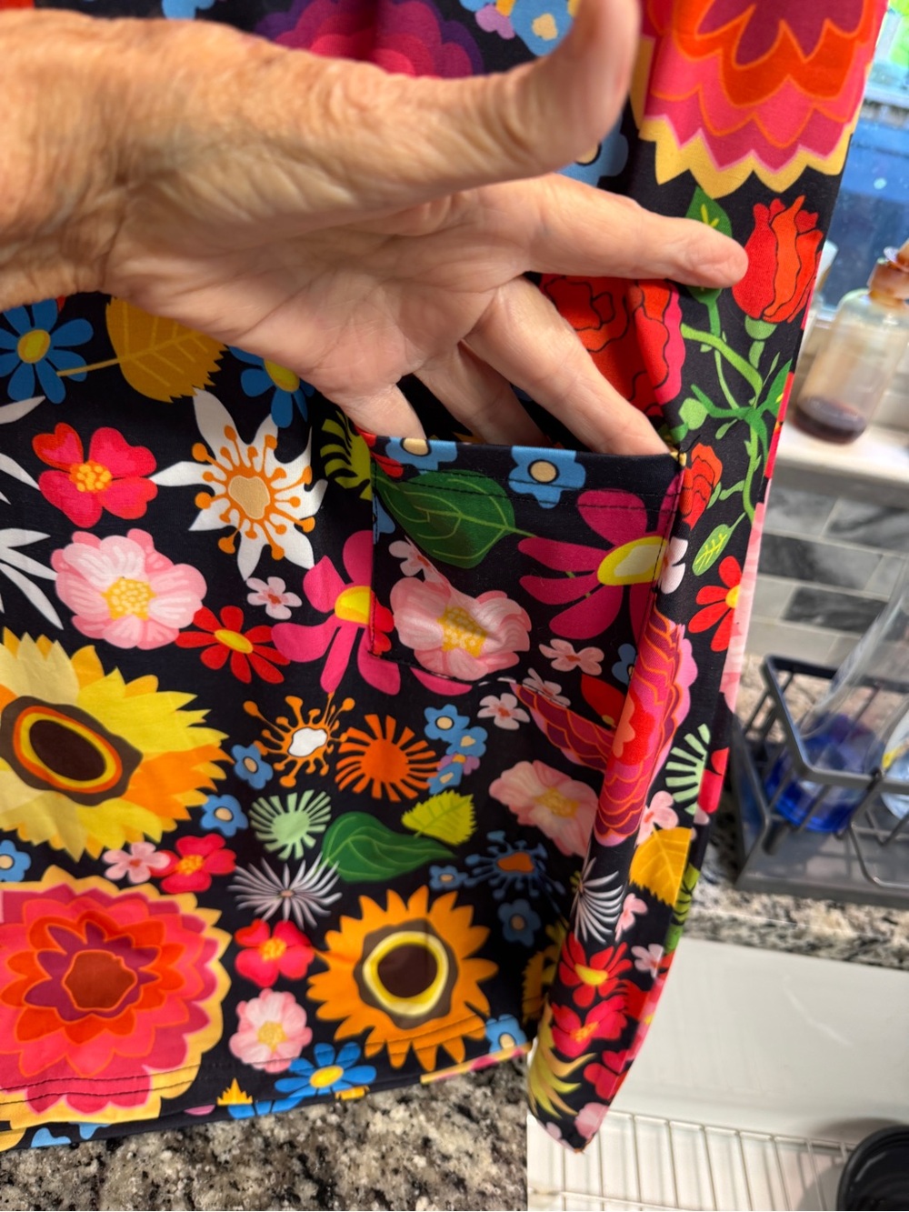 Bright Floral Tank Dress - Multicolor - Picture 5 of 11